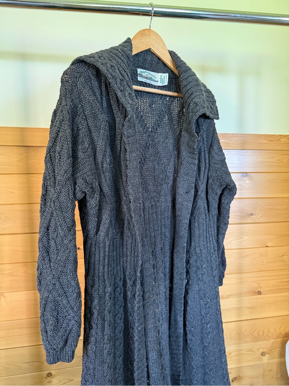 Aran Crafts Floor Maxi Cardigan